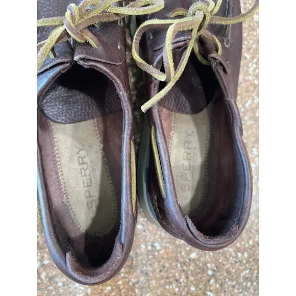Sperry Caspian brown leather boat shoes 10.5 - Picture 5 of 7